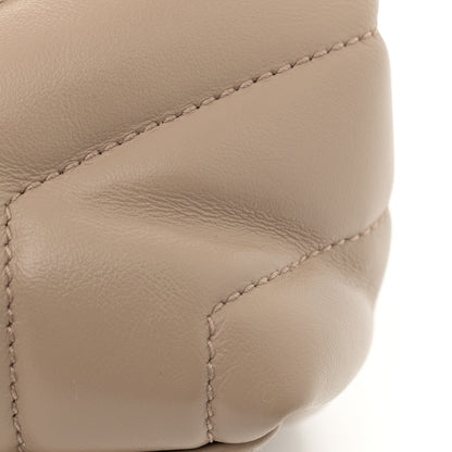 Saint Laurent Calfskin Y Quilted Monogram Medium Loulou Chain Satchel Nude Powder 14 of 15