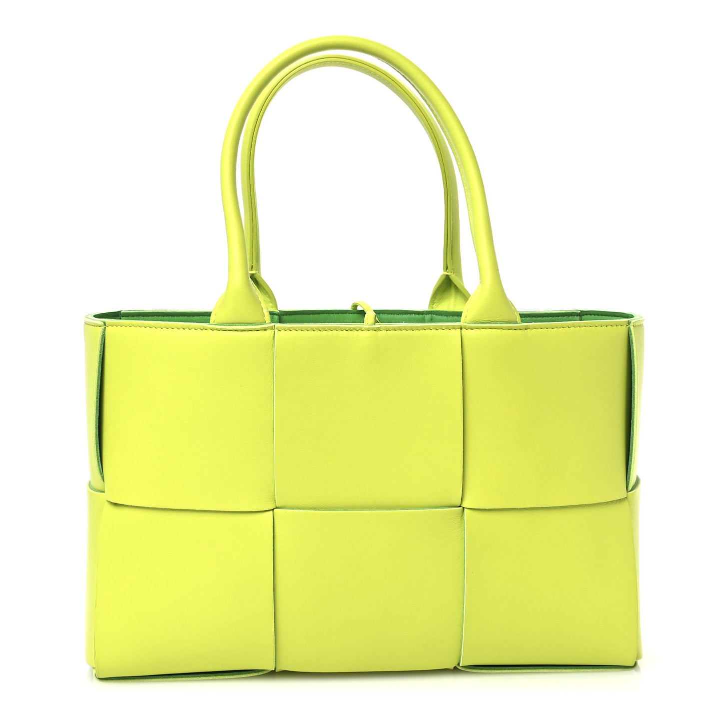 Nappa Maxi Intrecciato Small Arco Tote Acid
