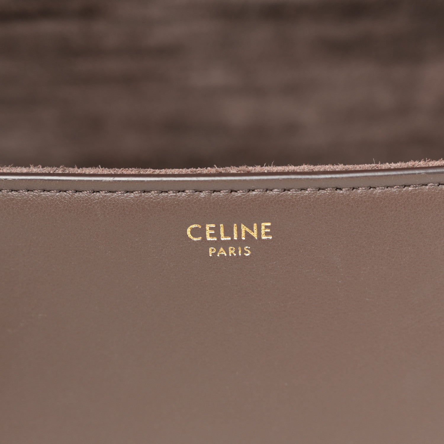 Celine Supple Grained Calfskin Medium Soft 16 Bag Dark Brown 6 of 10