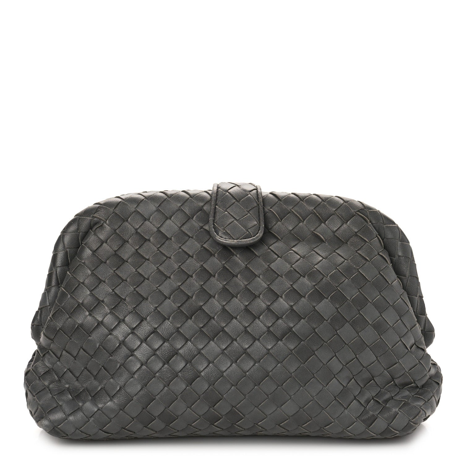 Bottega Veneta Nappa Intrecciato The Lauren 1980 Clutch Ebano 2 of 10