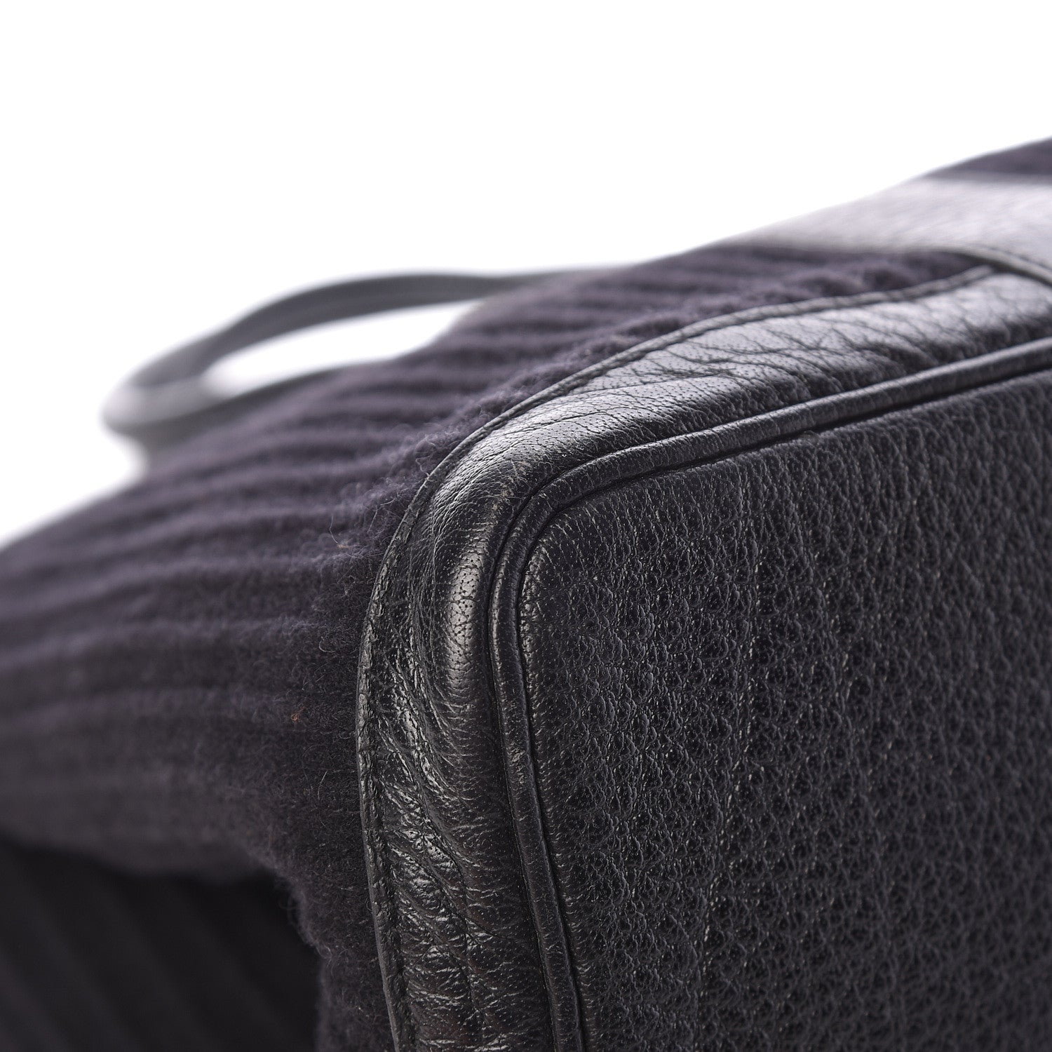Hermes Ribbed Wool Negonda Garden Party MM 36 Black 9 of 13