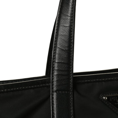 Prada Tessuto Nylon Saffiano Shopping Tote Black 15 of 15