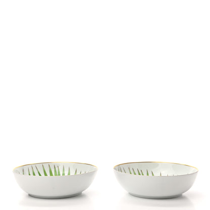 Hermes Porcelain Passifolia Cereal Bowl Set of 2 3 of 10