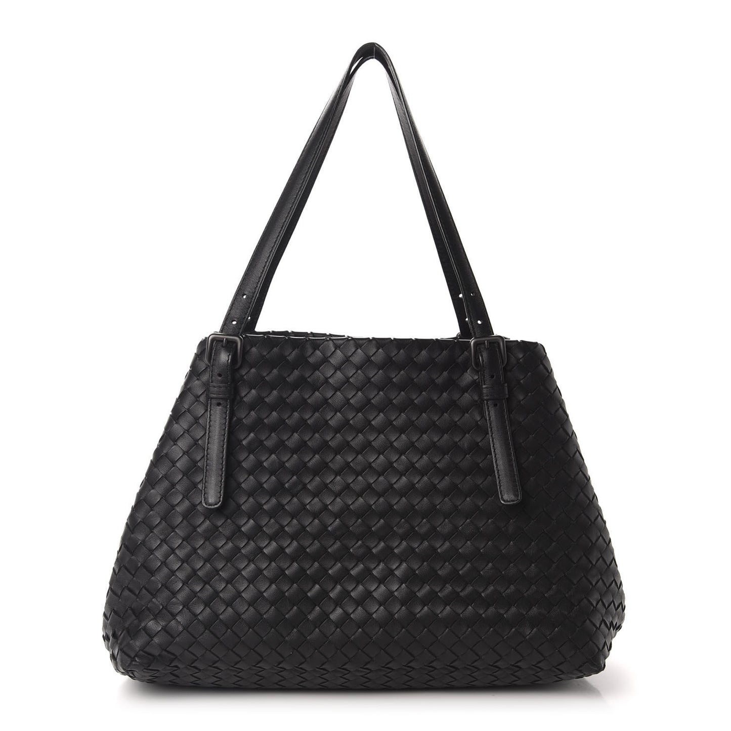 Nappa Intrecciato Medium Seamless Tote Black