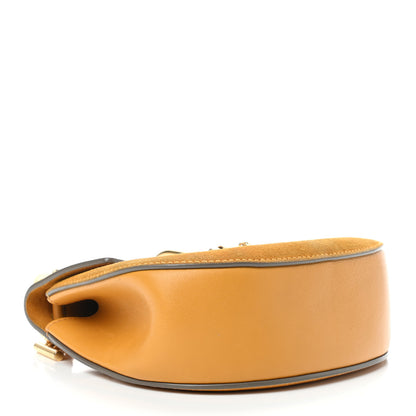 Chloe Suede Smooth Calfskin Mini Drew Shoulder Bag Dark Ochre 4 of 14