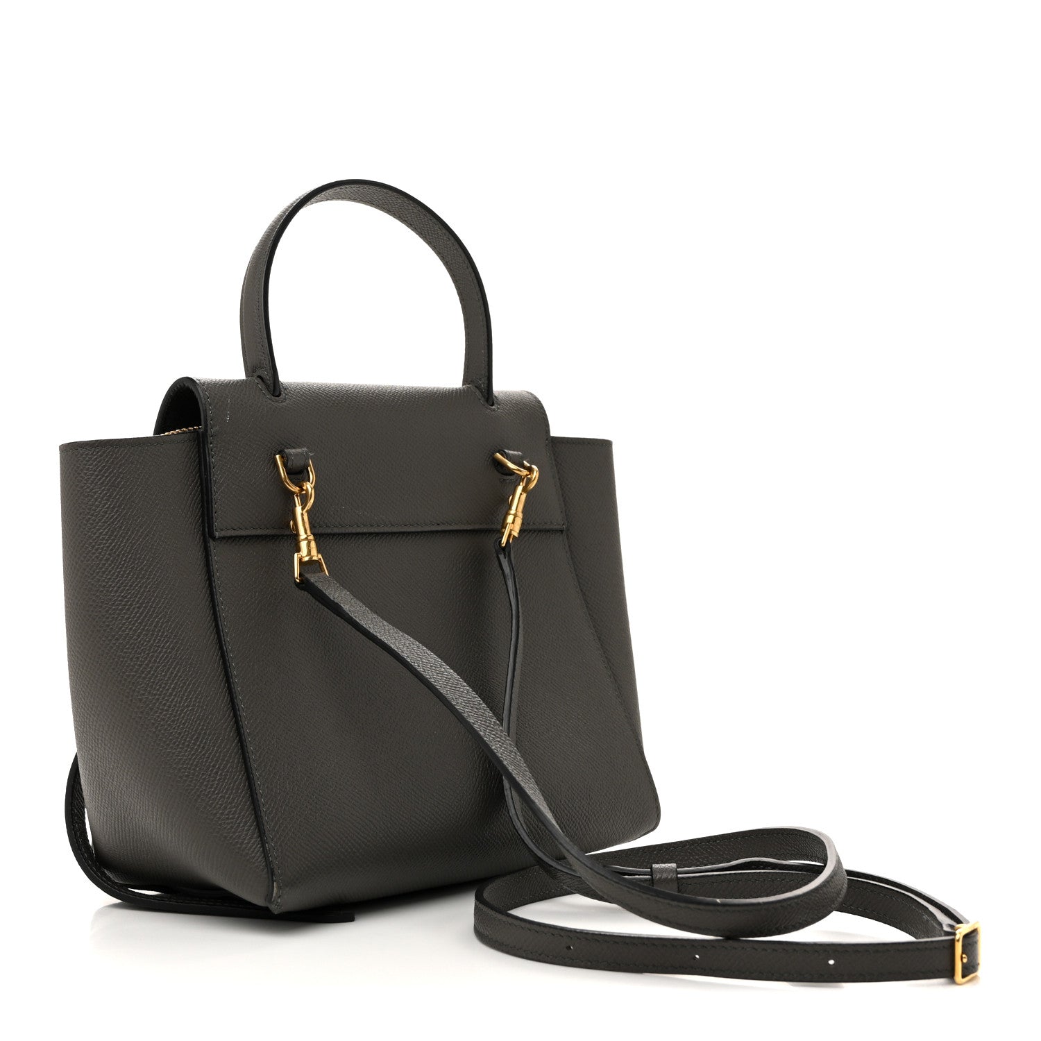 Celine Grained Calfskin Nano Belt Bag Grey 5 of 25
