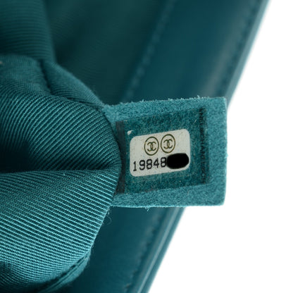 Chanel Lambskin Quilted Medium Boy Flap Dark Turquoise 7 of 9