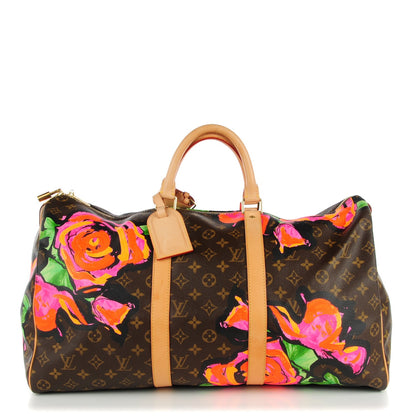 Louis Vuitton Monogram Roses Keepall 50 1 of 7