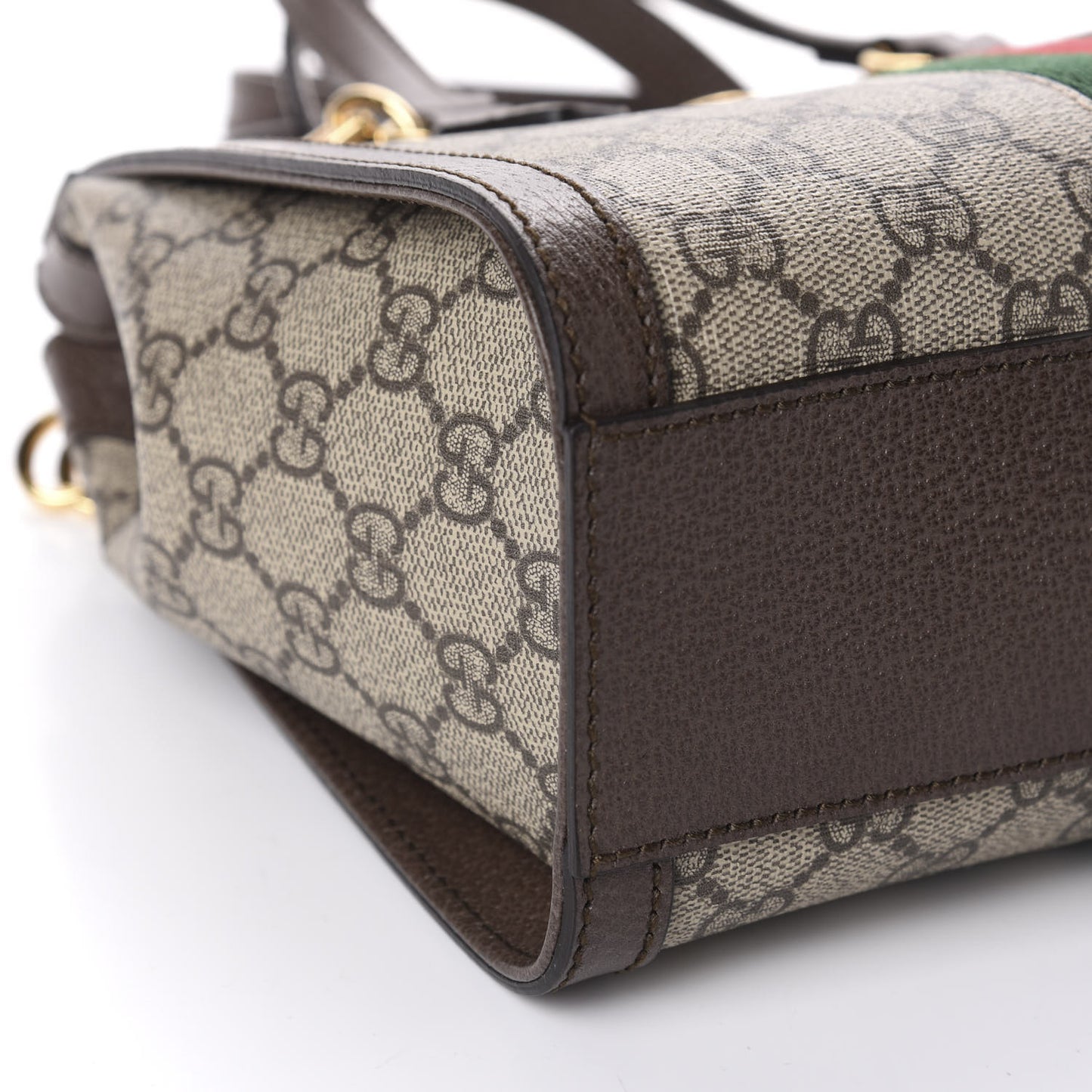 GG Supreme Monogram Small Ophidia Tote Bag Brown