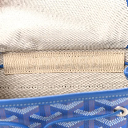Goyard Goyardine Calfskin Mini Alpin Backpack Sky Blue 6 of 10