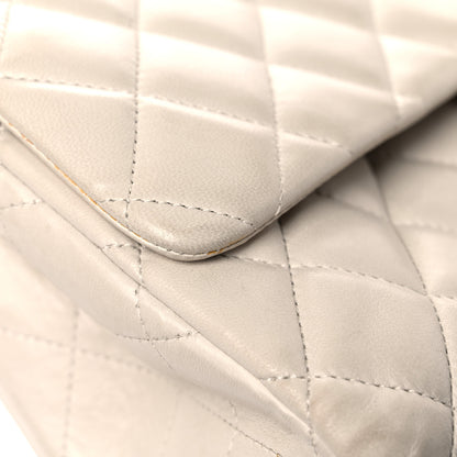 Chanel Lambskin Quilted Maxi Single Flap Beige 26 of 32
