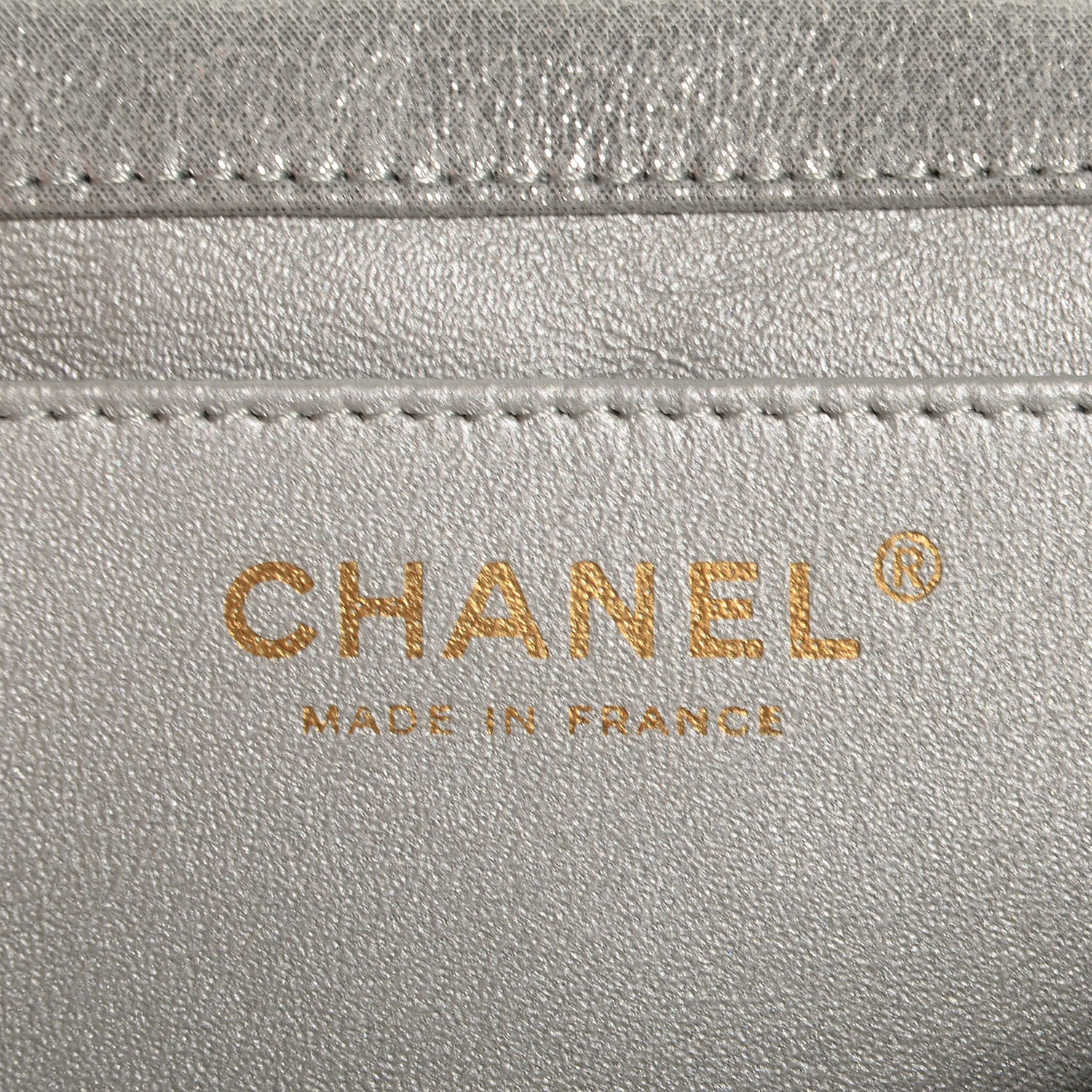 Chanel Iridescent Calfskin Clutch With Chain Flap Silver 6 of 8