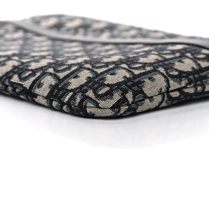Christian Dior Oblique Pouch Clutch Blue 10 of 10