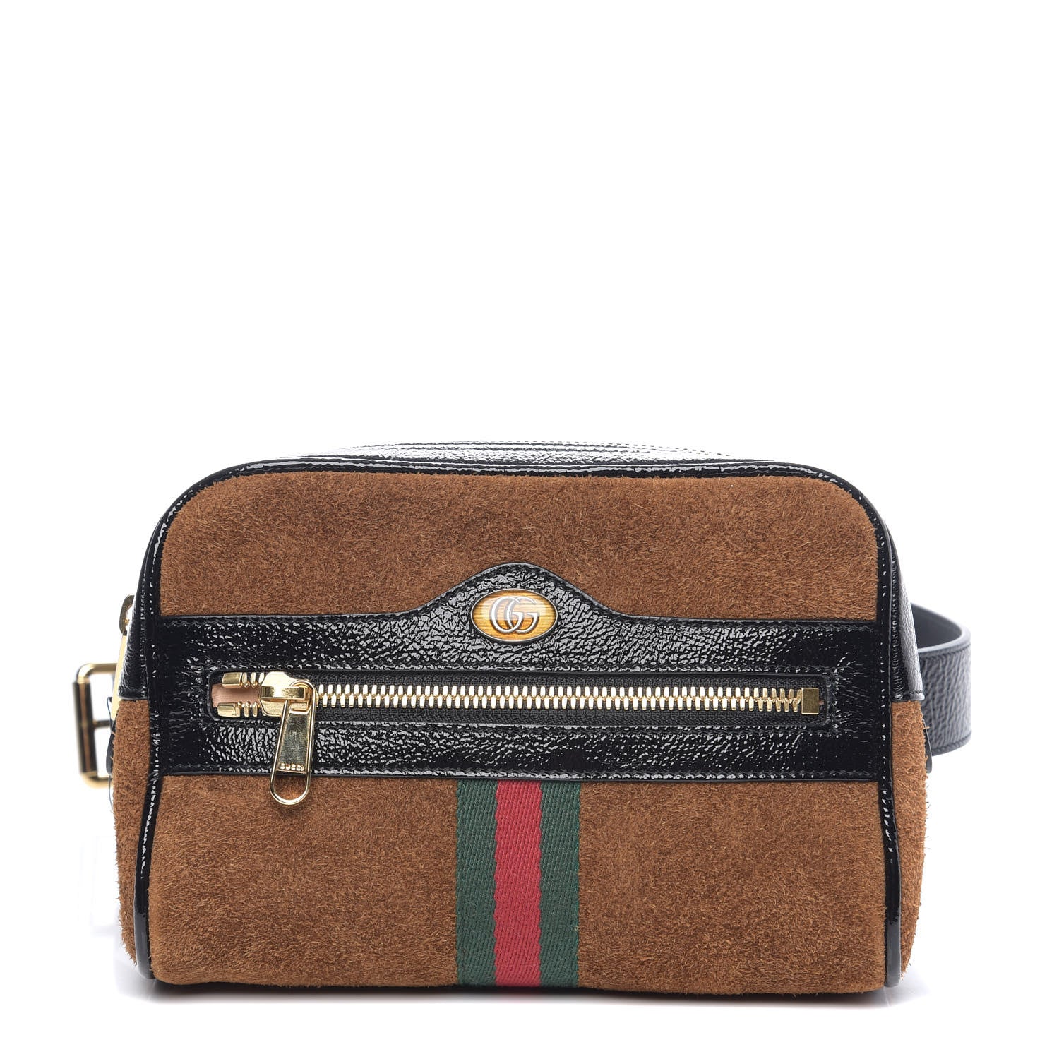 Gucci Suede Small Ophidia Belt Bag 85 34 Brown 1 of 8