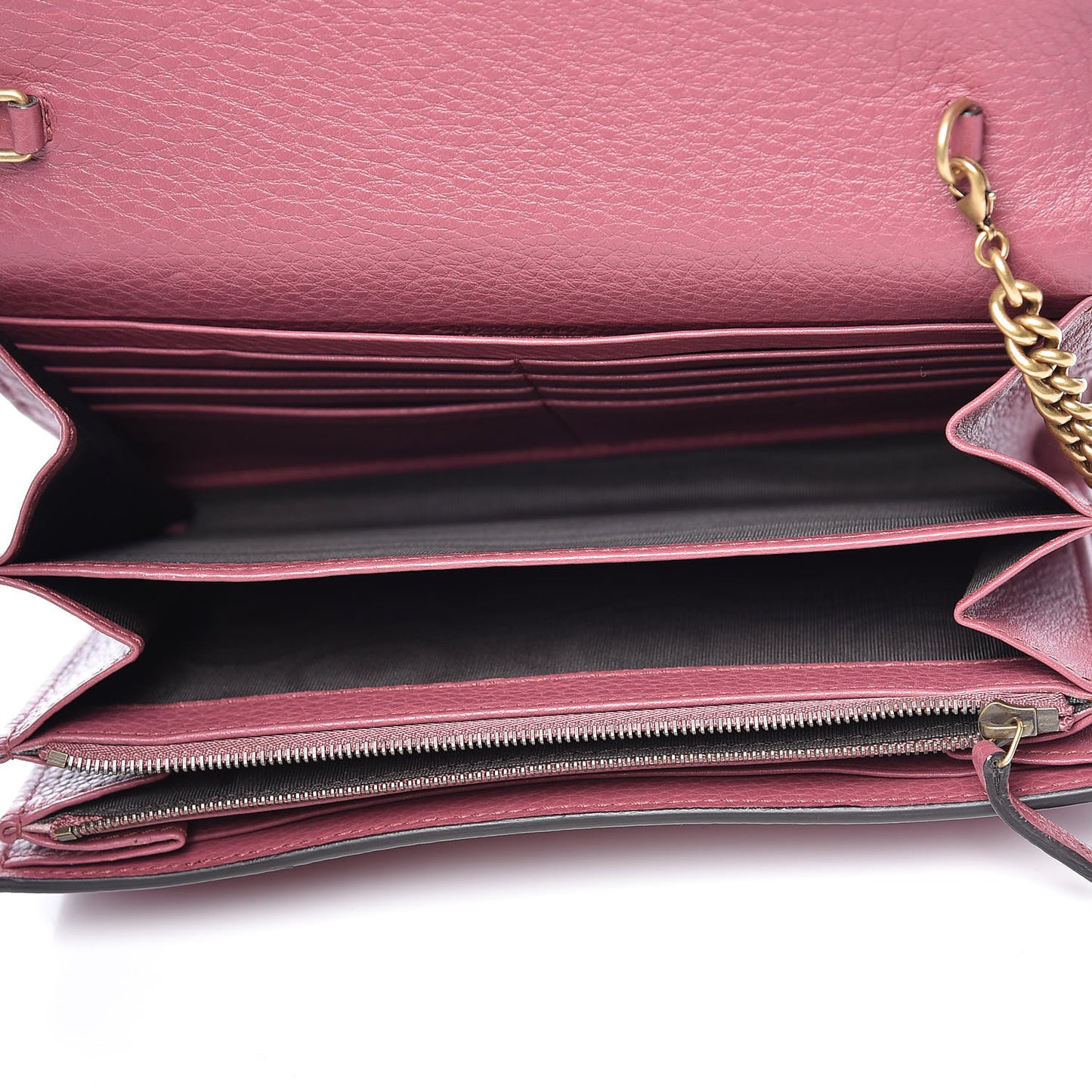Cellarius Calfskin GG Marmont Chain Wallet Dry Rose
