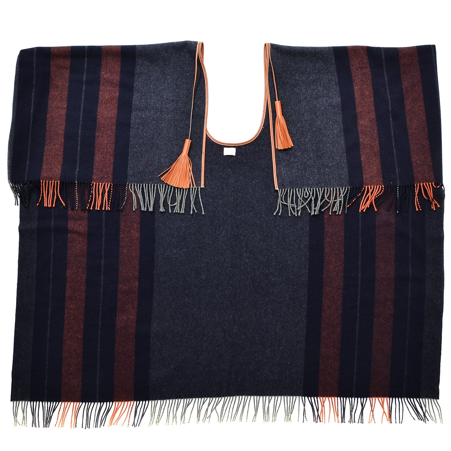 Merino Wool Cashmere Rocabar Poncho Gris