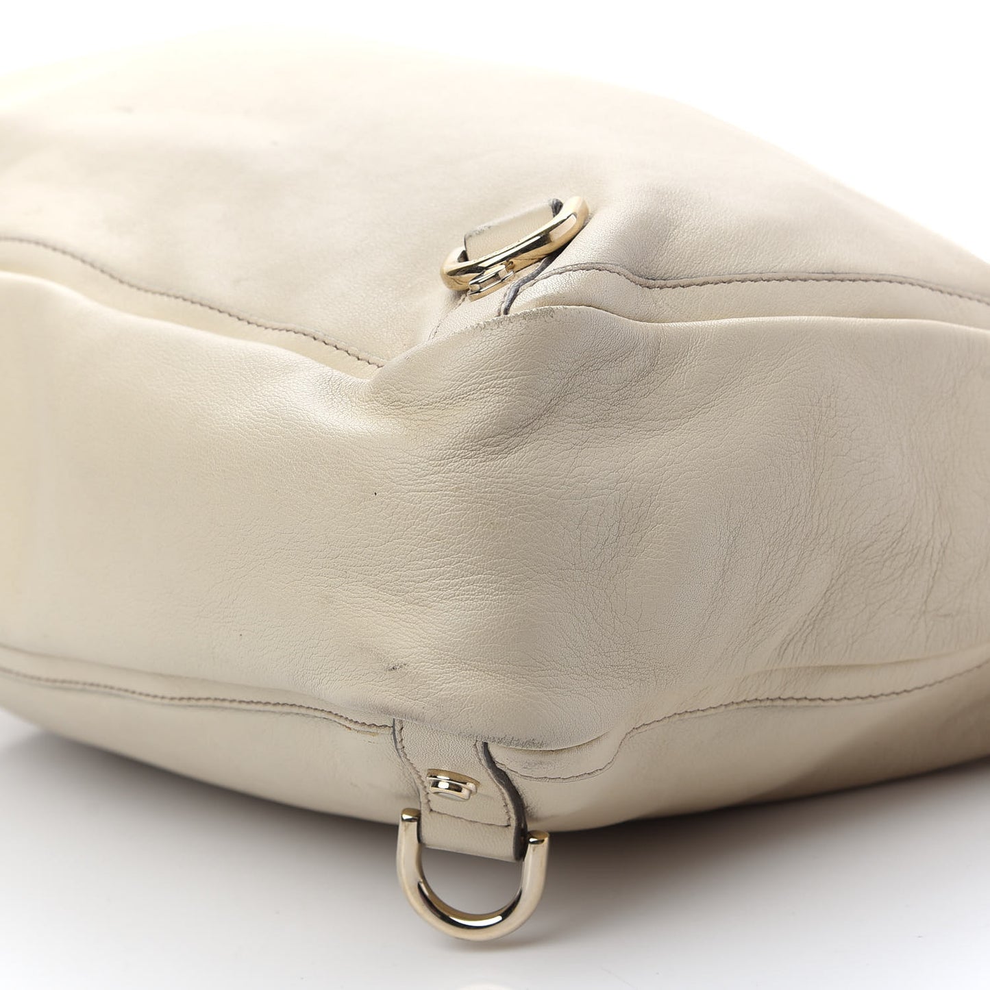 Calfskin Medium Abbey Tote Off White