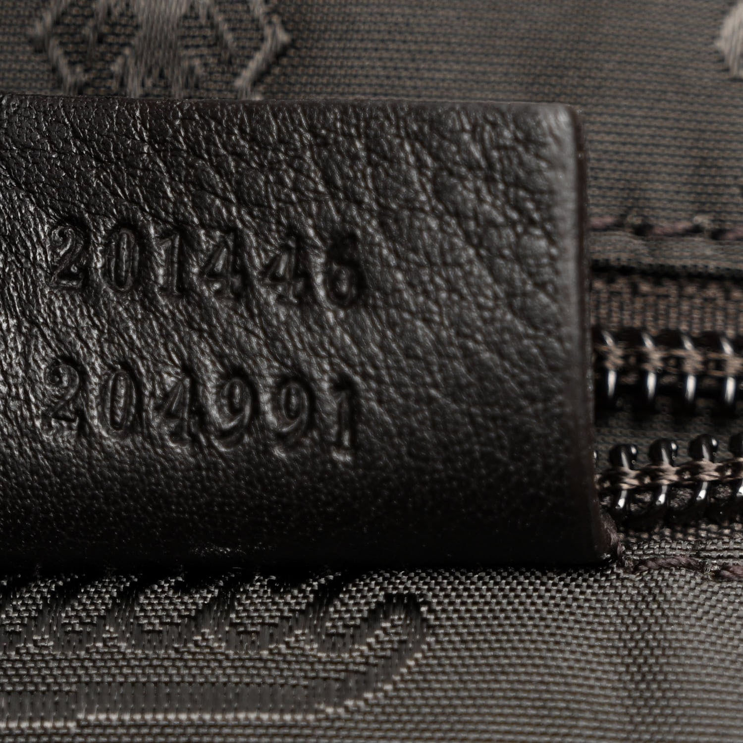 Gucci Guccissima Medium Flat Messenger Bag Dark Brown 7 of 13