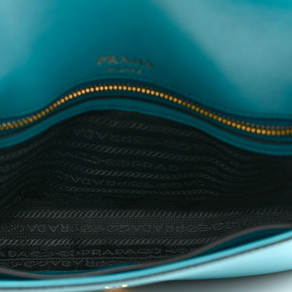 Prada Saffiano Flap Shoulder Bag Turchese 4 of 7
