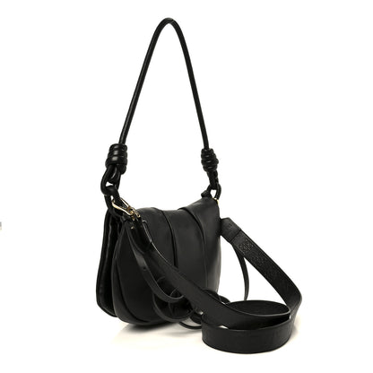 Loewe Shiny Nappa Calfskin Paseo Satchel Black 3 of 9