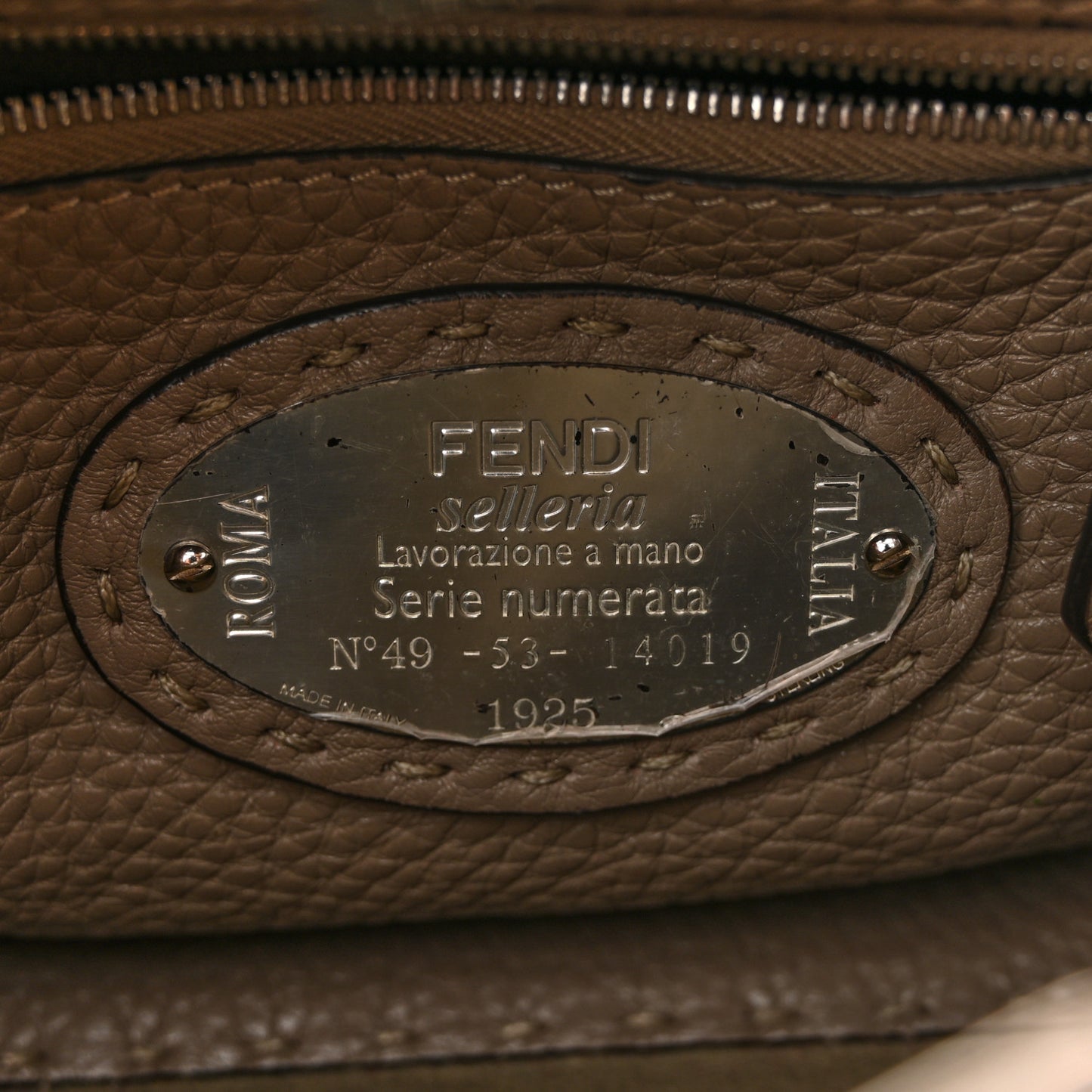 Cuoio Romano Snakeskin Selleria Mini Peekaboo Iconic Satchel Roccia Corda