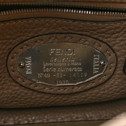 Fendi Cuoio Romano Snakeskin Selleria Mini Peekaboo Iconic Satchel Roccia Corda 7 of 13