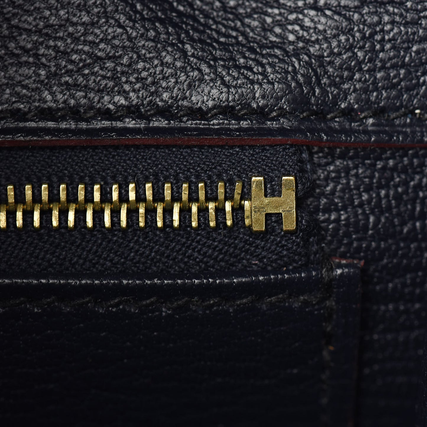 Epsom Contour Birkin 25 Bleu Indigo Rouge H