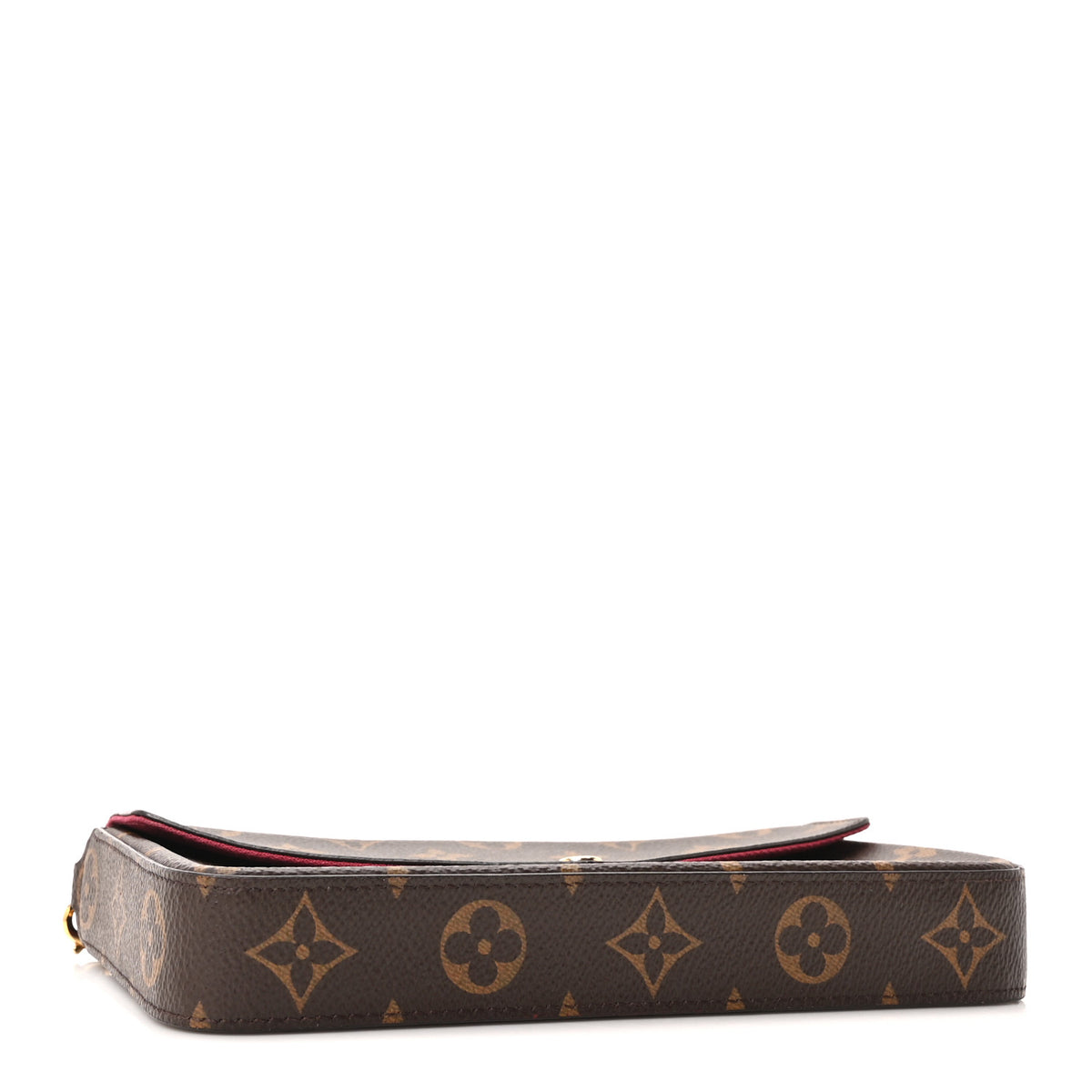 Monogram Pochette Felicie Chain Wallet Fuchsia