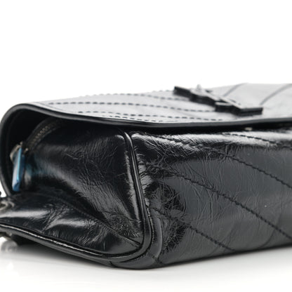 Saint Laurent Crinkled Calfskin Matelasse Monogram Niki Body Bag Black 8 of 10
