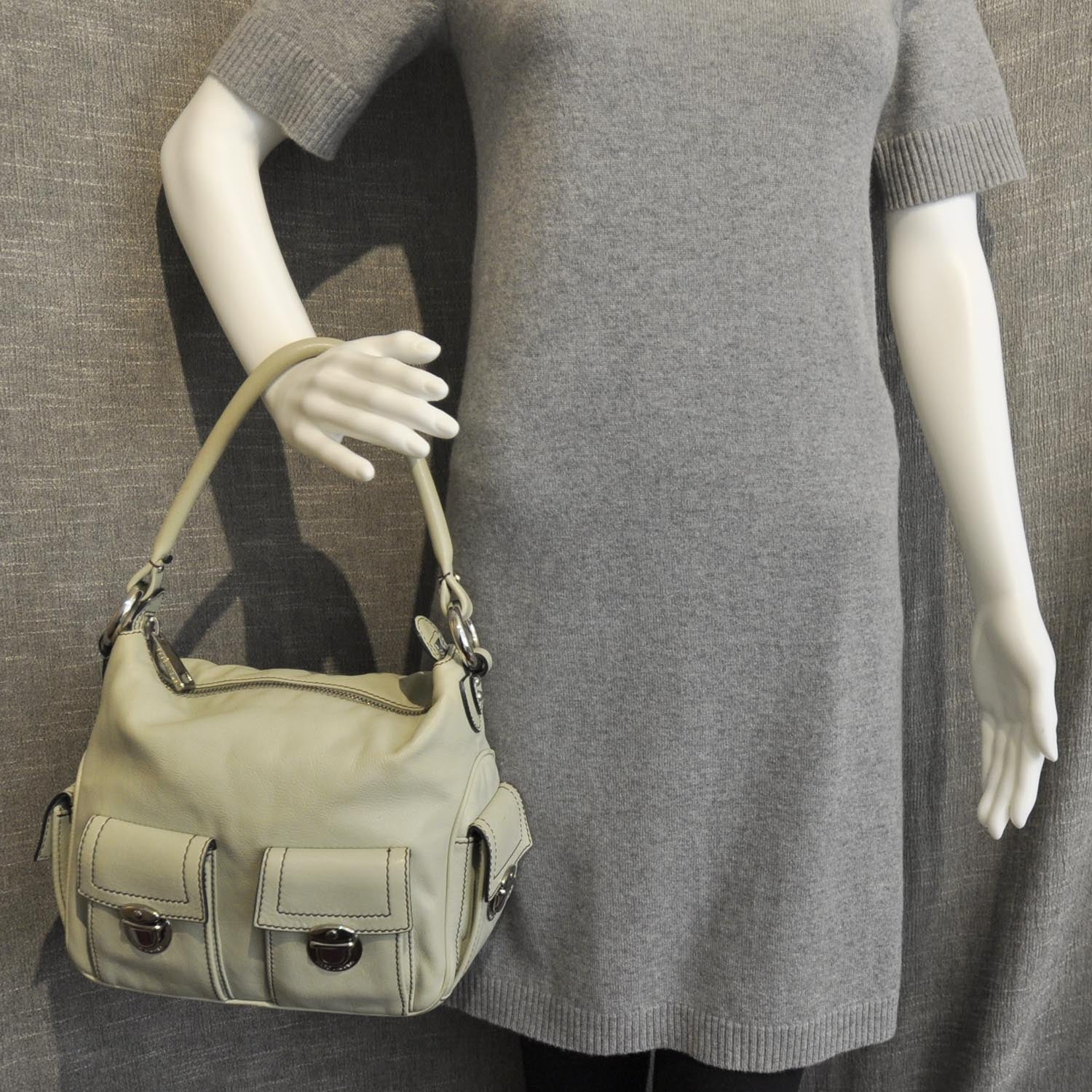Marc Jacobs Leather Multipocket Hobo Thistle Green 3 of 10