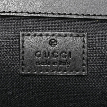 Gucci Soft GG Supreme Monogram Calfskin Web Double Buckle Backpack Black 6 of 11