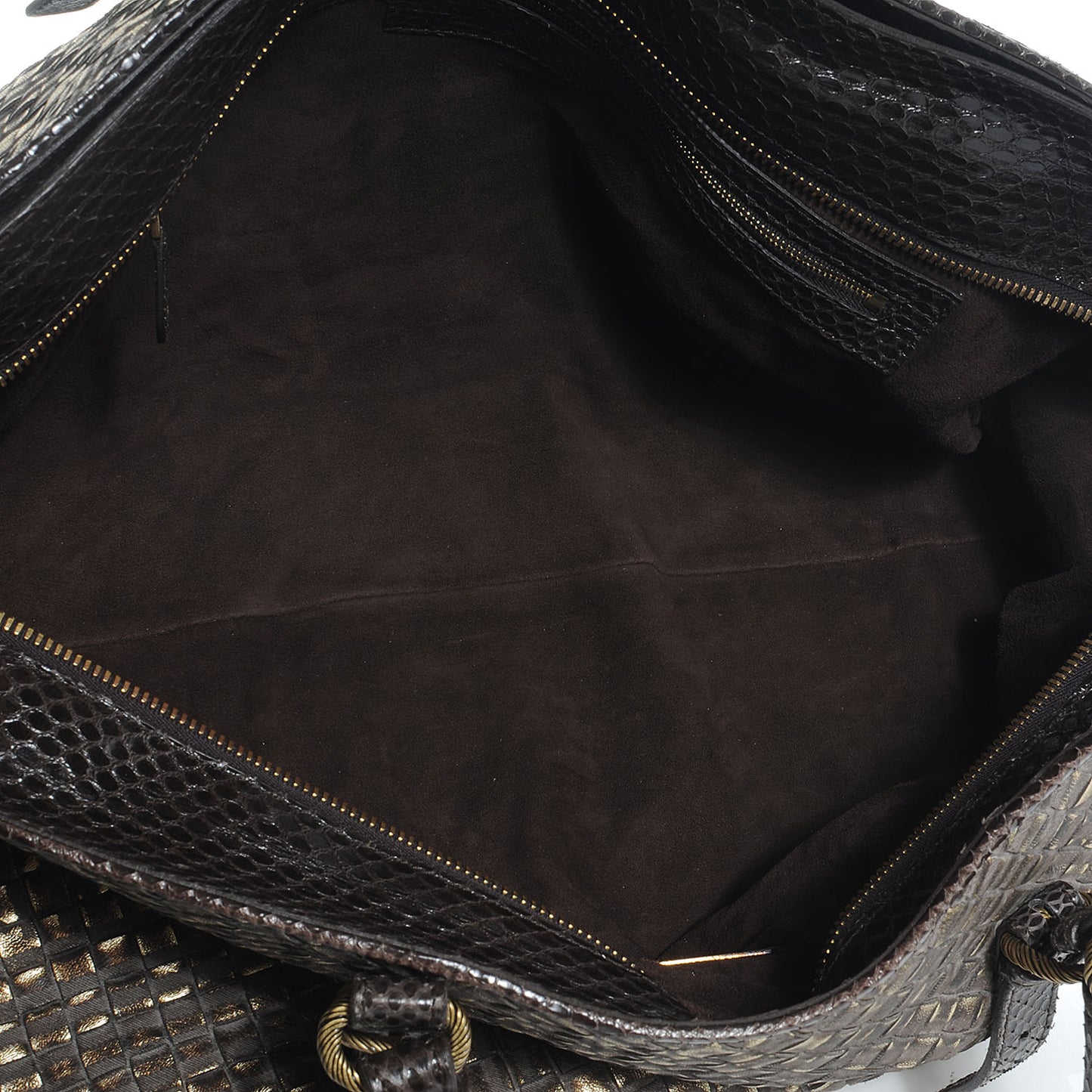 Intrecciato Snakeskin Burnished