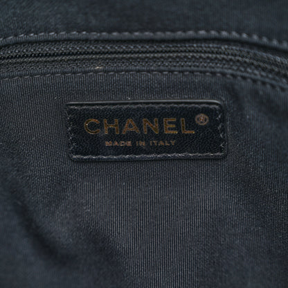 Chanel Washed Denim Quilted Bowling Bag Light Grey 6 of 11