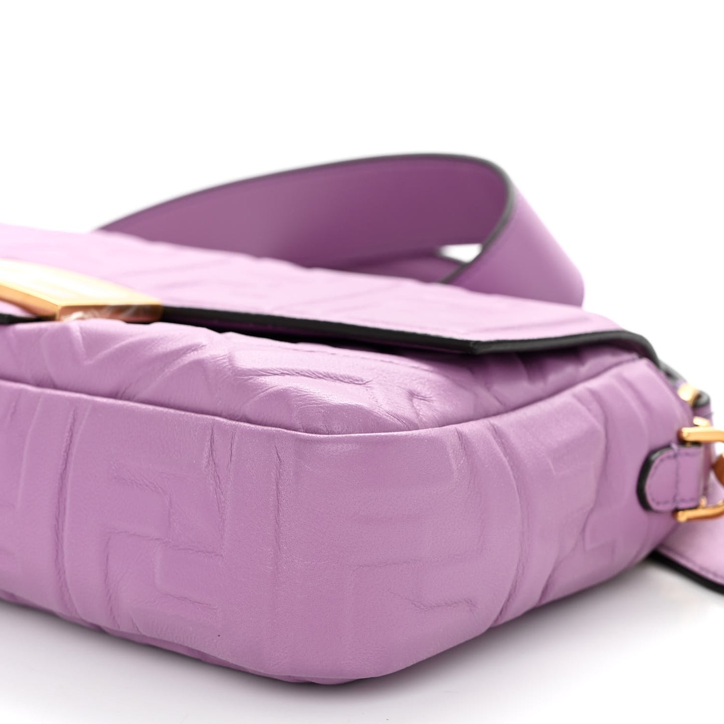 Nappa FF 1974 Embossed Baguette Agapanto