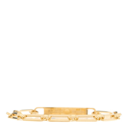 Hermes 18K Yellow Gold Diamond Pave PM Kelly Chaine Bracelet ST 3 of 5