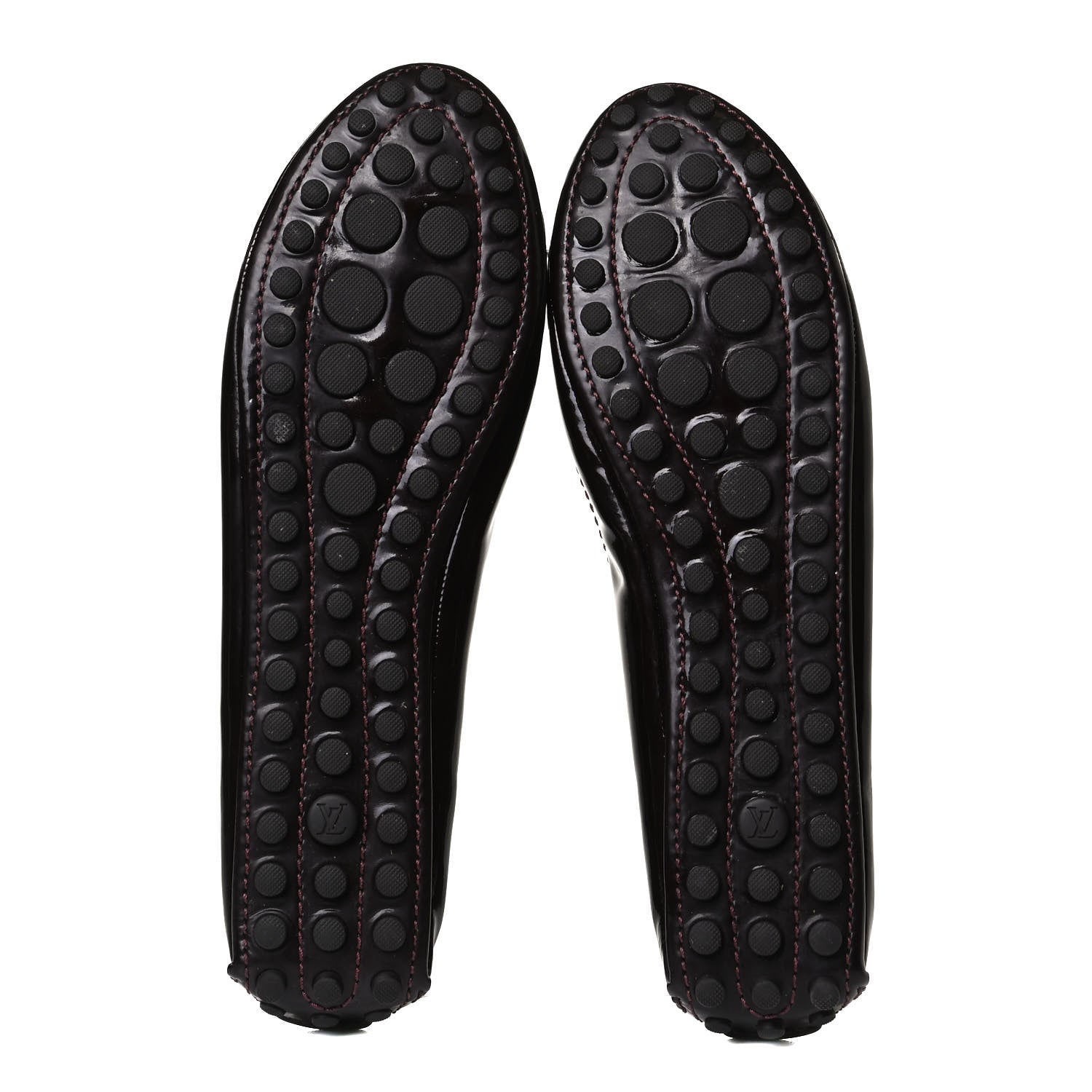 Louis Vuitton Patent Calfskin Oxford Ballerina Flats 40 Amarante 5 of 10