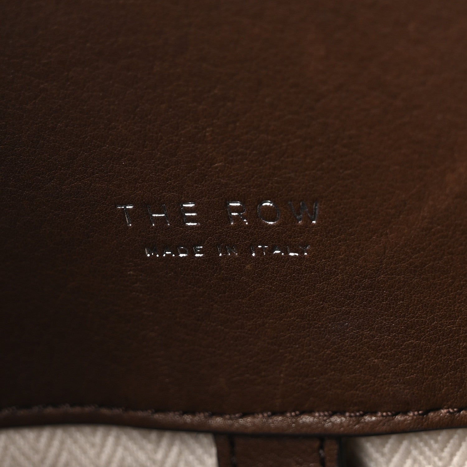 The Row Polished Saddle Calfskin Soft Margaux 17 Dark Brown 5 of 8