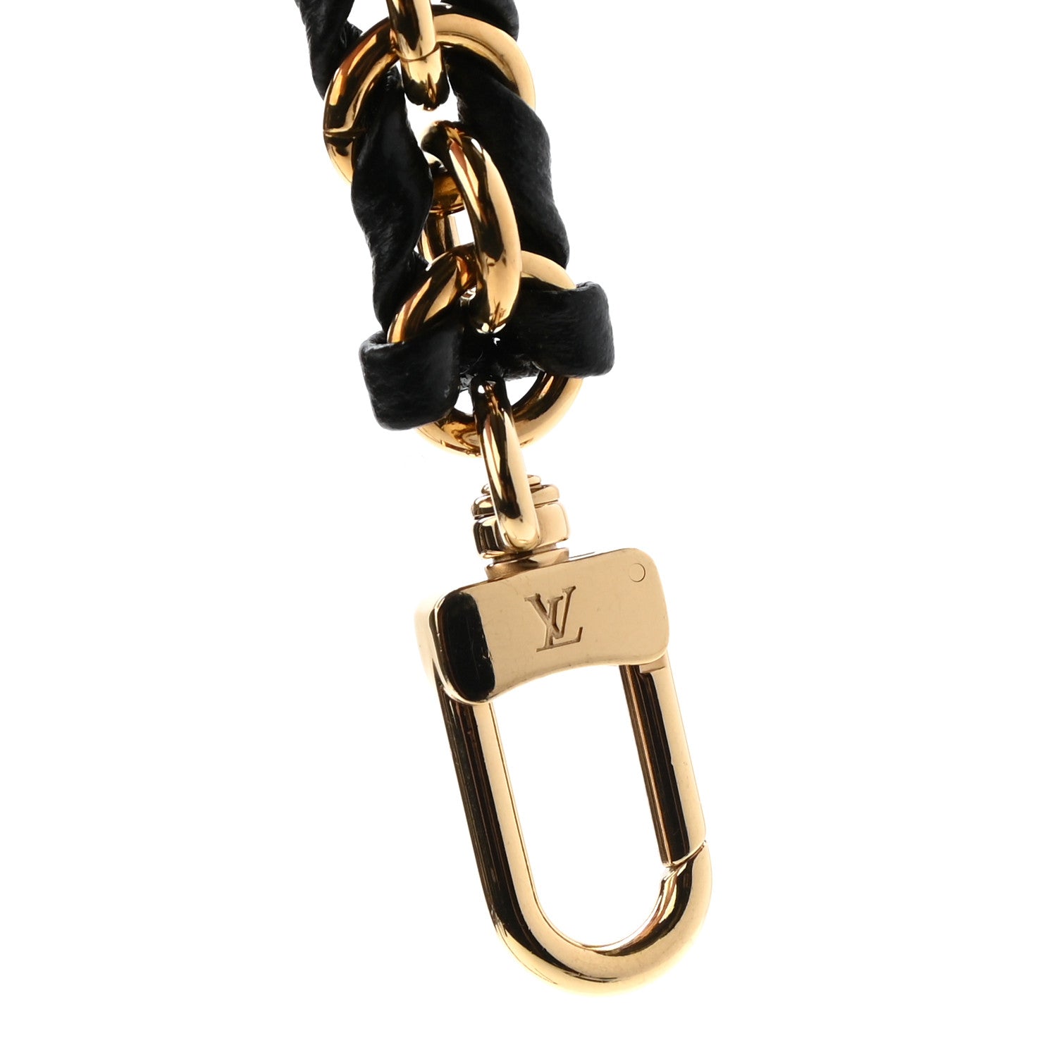 Louis Vuitton Calfskin Multi Pochette Chain Shoulder Strap Black Gold 4 of 4