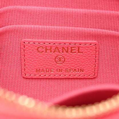 Chanel Caviar Quilted Cosmetic Case Pink 6 of 7