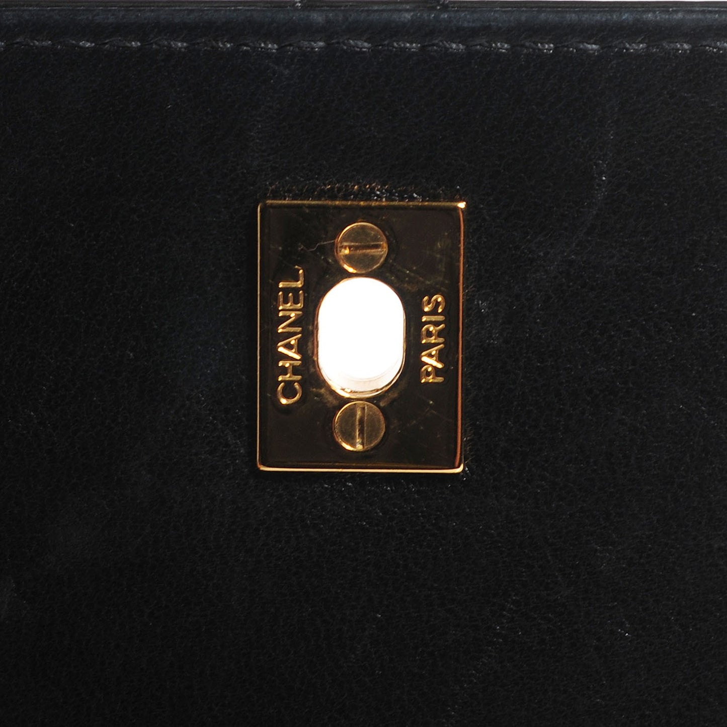 Patent Medium Kelly Flap Bag Black