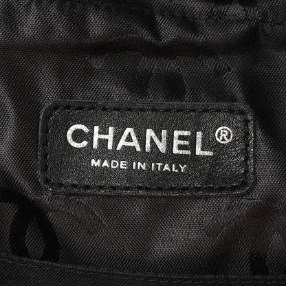 Chanel Calfskin Quilted Large Cambon Multipocket Reporter Beige Black 6 of 13