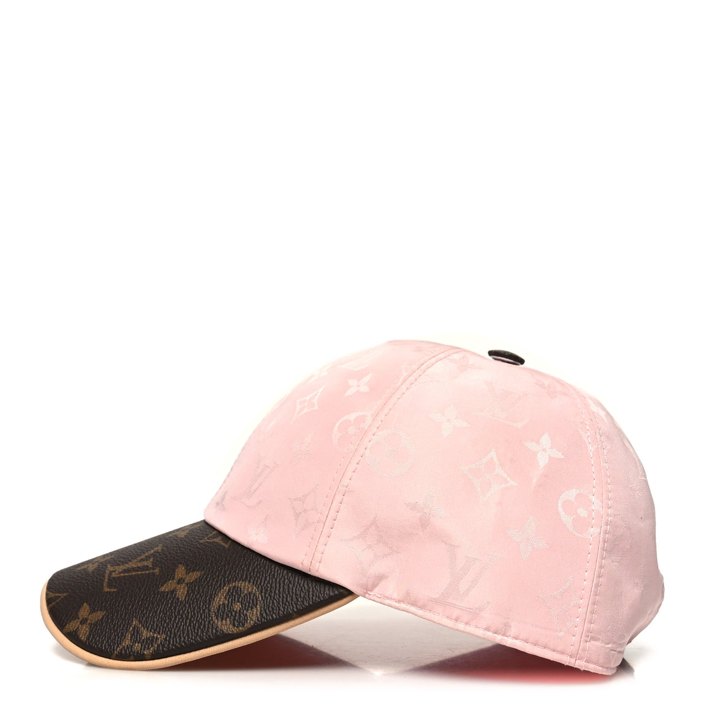 Polyester Silk Monogram LV Get Ready Cap L Pink