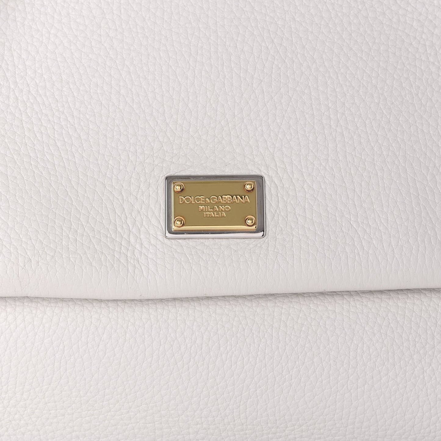 Calfskin Large Miss Sicily Satchel White