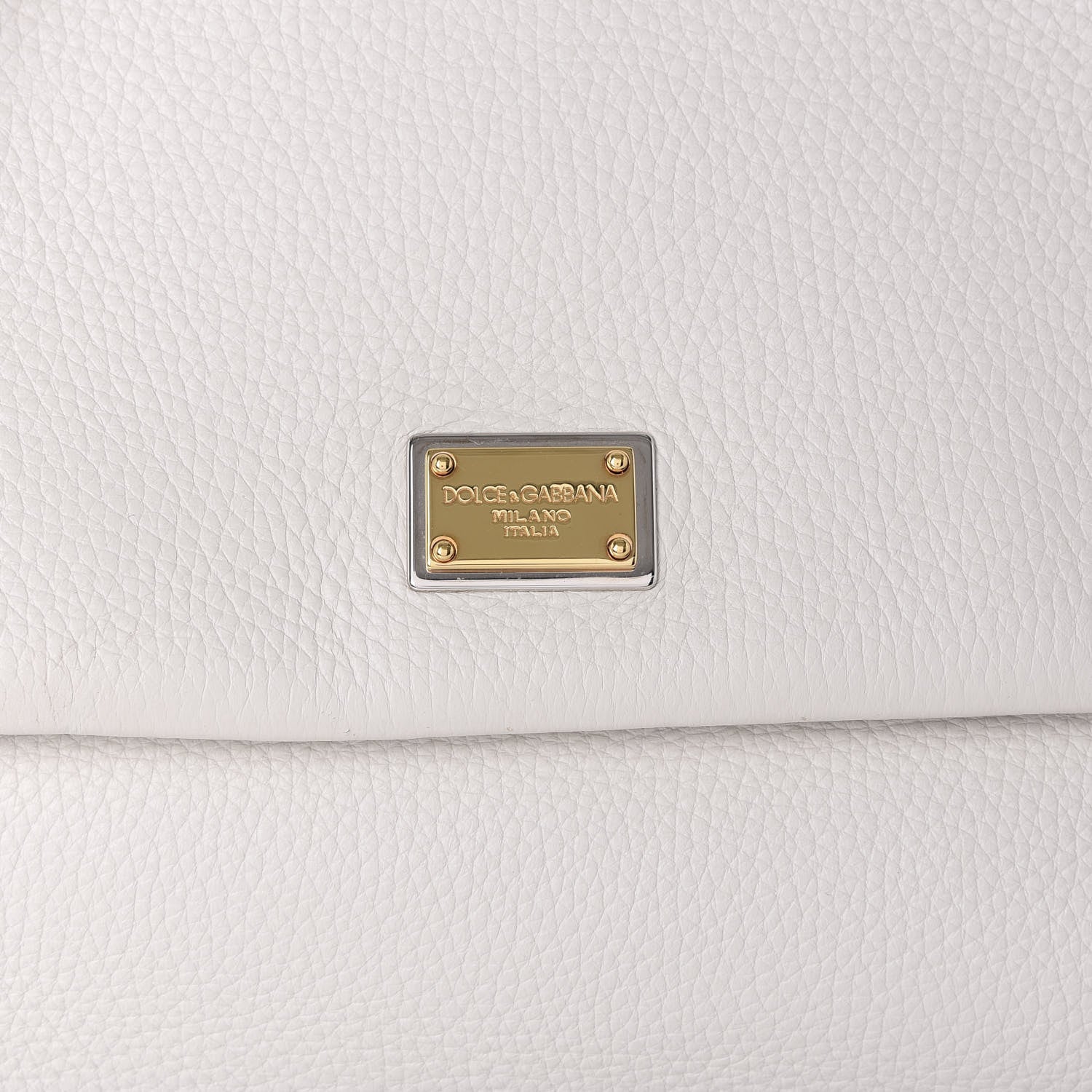 Dolce & Gabbana Calfskin Large Miss Sicily Satchel White 7 of 9