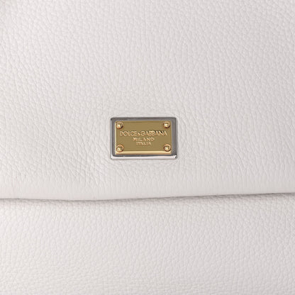 Dolce & Gabbana Calfskin Large Miss Sicily Satchel White 7 of 9