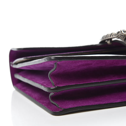 Gucci GG Supreme Monogram Suede Small Dionysus Shoulder Bag Purple 5 of 11