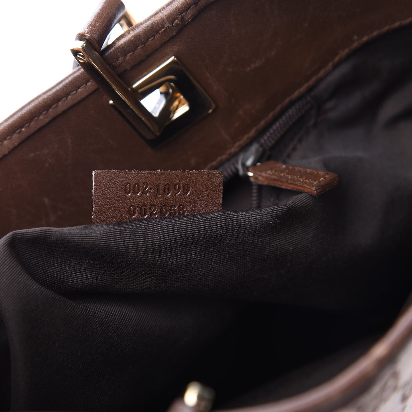 Monogram Small Bucket Tote Brown