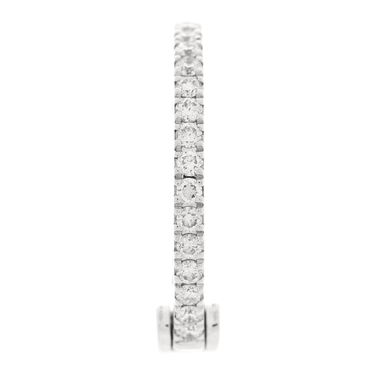 Messika 18K White Gold Diamond Gatsby Mono Clip Single Ear Cuff Earring 1 of 4