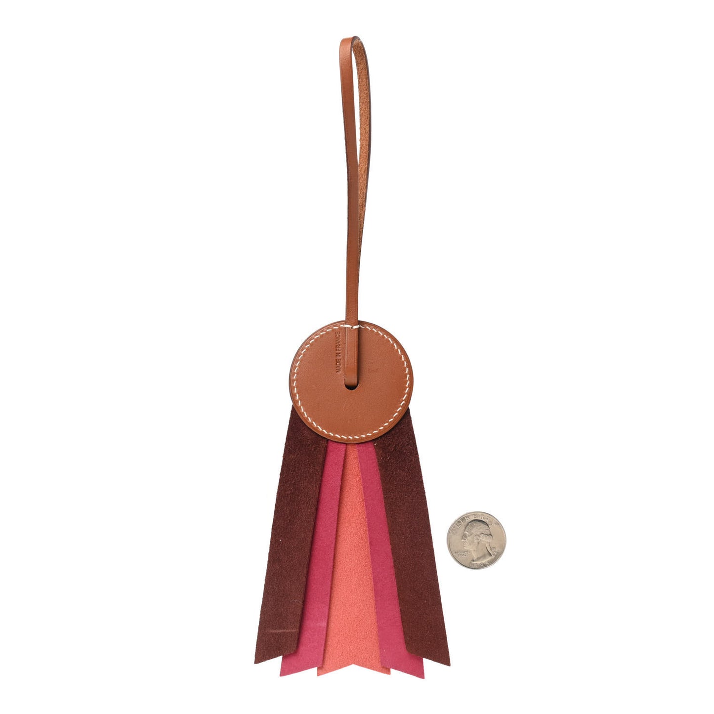 Vache Hunter Milo Lambskin Paddock Flot Bag Charm Rose Shocking Rouge H Rose Jaipur