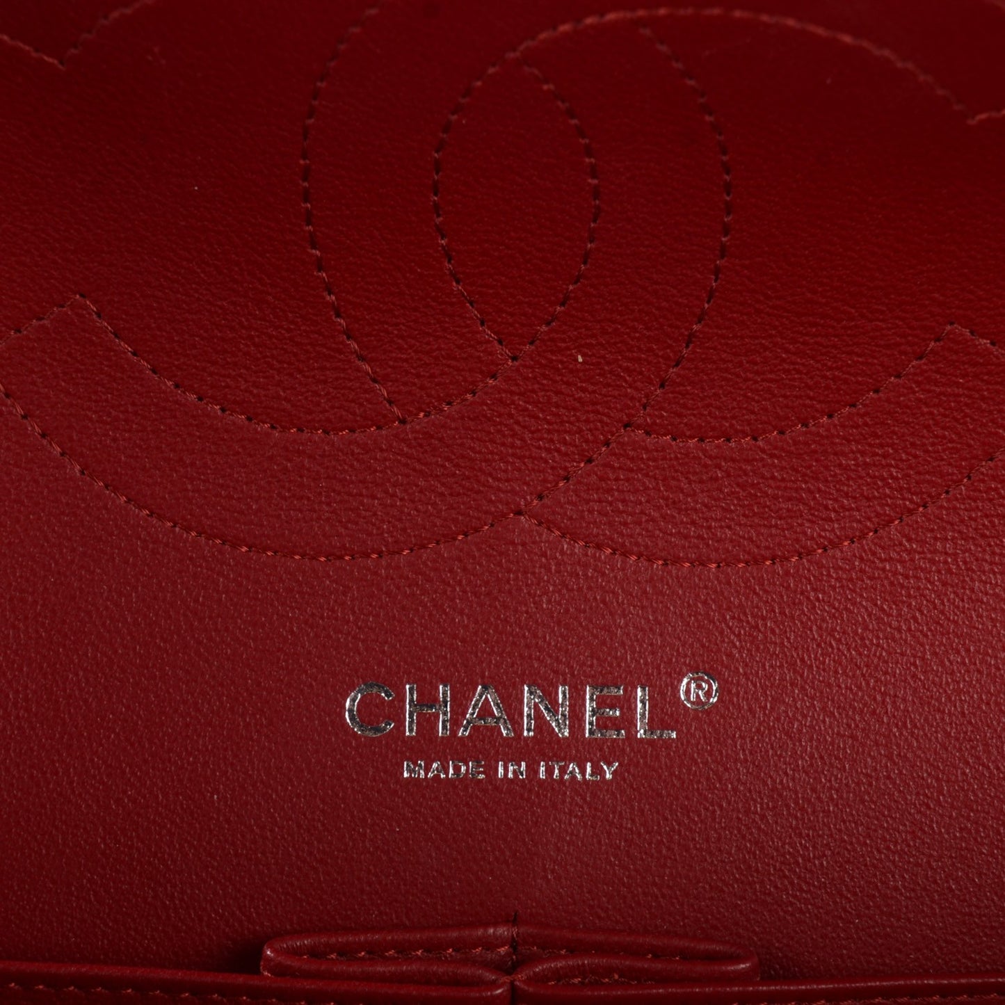 Caviar Quilted Jumbo Double Flap Red
